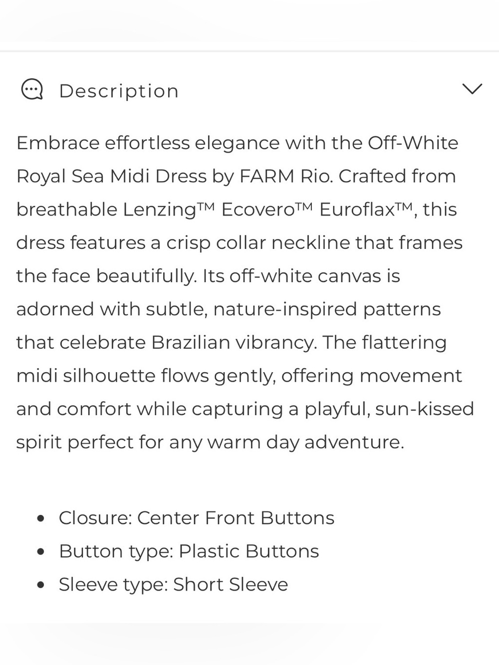 FARM Rio Cream, Green & Blue Coastal-Print Tie-Front Midi Dress - Picture 4 of 4